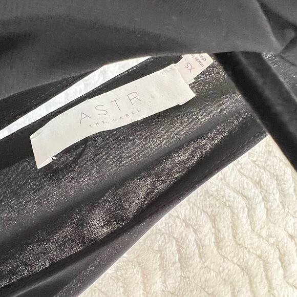 ASTR The Label Black Trapeze Chiffon High Neck Halter Party Mini Dress Women XS - Picture 9 of 13